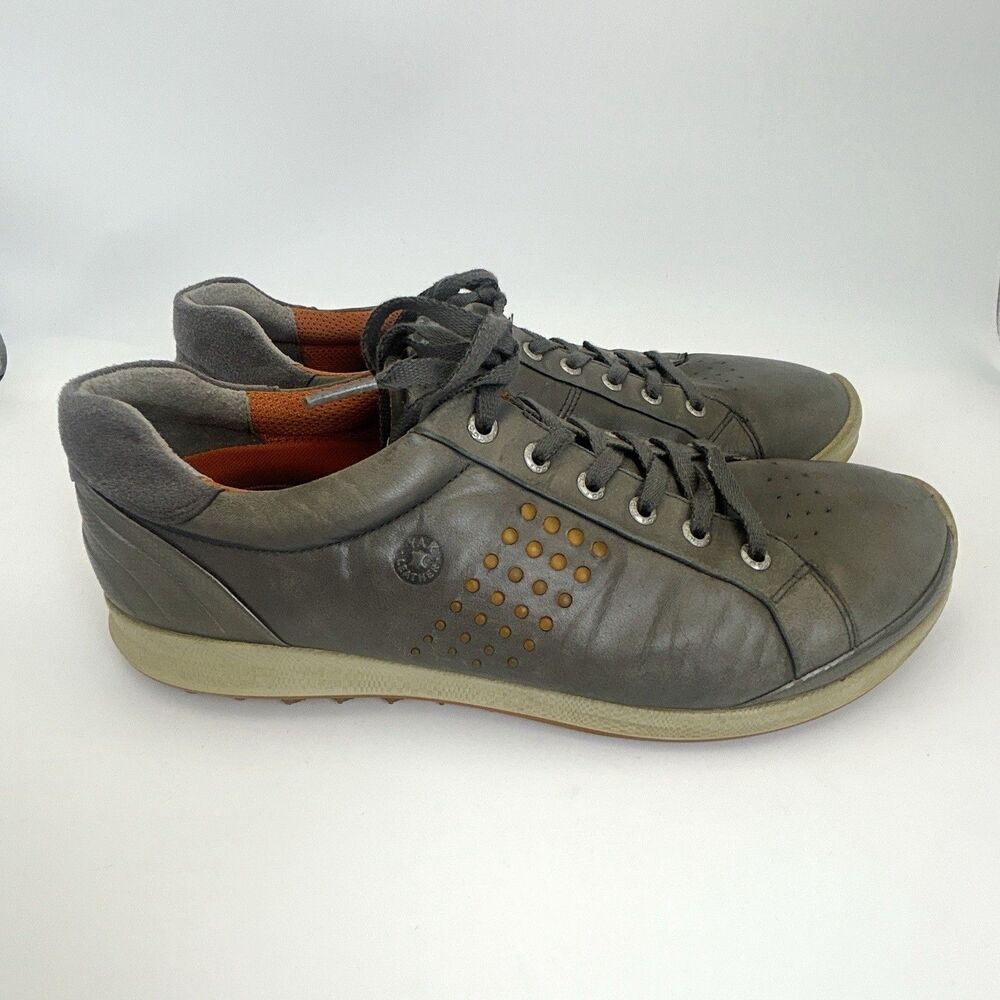 ECCO Biom Hybrid 2 Golf Shoes EU 44 US 10 Gray Yak Leather Spikeless Hydromax